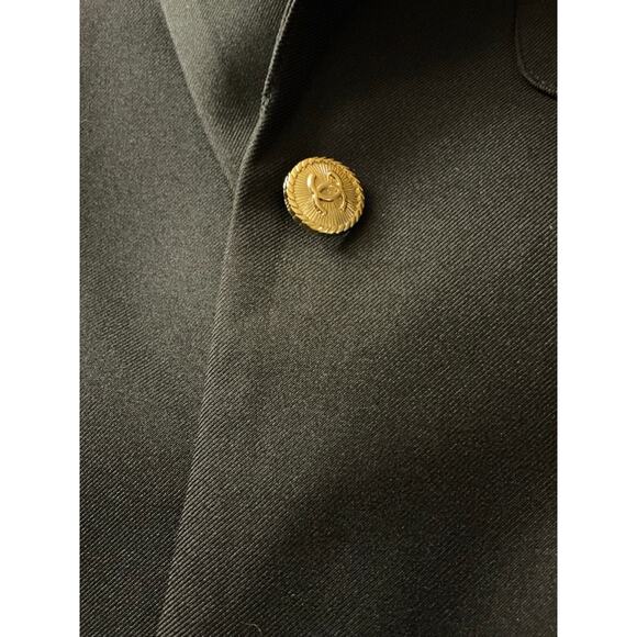 Chanel Logo Patch Blazer CC Crest Buttons Runway Jacket - Picture 14 of 16